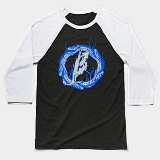 Logo Snake Theme Embroidery Effect Baseball T-Shirt